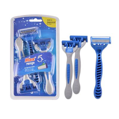 China Factory price adjustable safety triple blade stainless steel disposable shaving razors for men for sale