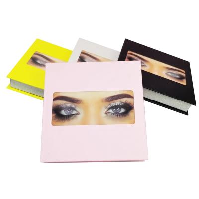 China Wholesale Hot-selling Lash Box Custom Eyelashes Package Magnetic Box Handmade Weft Cosmetics With Tray Eyelashes Package Box for sale