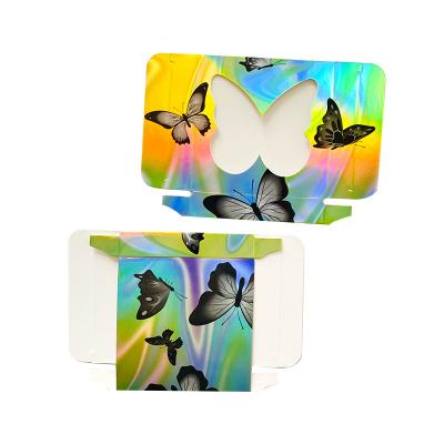 China Recycled materials package custom eyelash boxes honey box wholesale logo eyelash private label eyelashes with glue box for sale