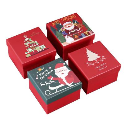 China Wholesale Handmade Customized Jewelry Child Cake Packaging Christmas Eve Candy Cookies Gift Paper Boxes for sale