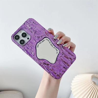 China Classic Creative Metallic Color Mirror Shockproof Soft TPU Phone Back Cover Electroplating Case For Iphone 14 pro max for sale