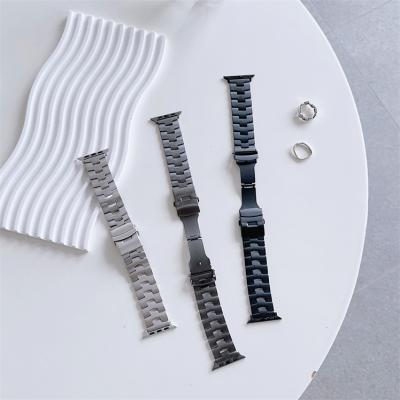 China Light Titanium Luxury Titanium Metal Band Smart Watch Strap For Apple Watch Ultra SE 8 7 6 5 38/40/41 mm 42/44/45/49 mm for sale