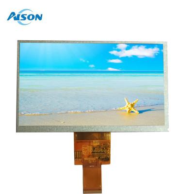 China 7 Inch TFT Panel 450 cd/m2 40 Pin Panel 800x480 With 24 BIT RGB Interface 40Pin for sale