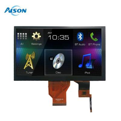 China 7 Inch TFT Touch Screen 50 Pin Capacitive Touch Screen Display 800x480 RGB 400cd/m2 for sale