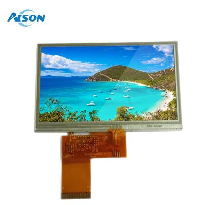 China 480x272 Resistive Capacitive Touch Screen 4.3 Inch LCD Resistive Touchscreen Color for sale