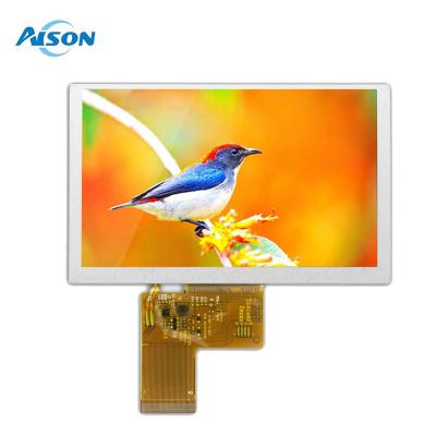 中国 5インチ TFT LCD ディスプレイ 800x480 スクリーン 500 Cd/M2 RGB 24 ビット TN 40ピン 販売のため