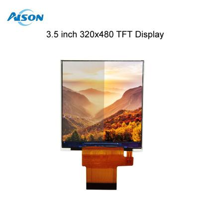 中国 3.5インチ TFT LCD モジュール 320x480 ポートレイト LCD ディスプレイ 500 cd/m2 MCU/RGB インターフェース 販売のため