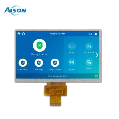 China Display TFT industrial de 800x480 500 Cd/M2 Panel LCD IPS de 7 pulgadas de ancho en venta