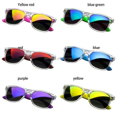 China 2021 high quality colorful reflective lens color mirror sunglasses with mirror sunglasses for sale