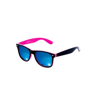 China Unisex pixelated plastic shade uv400 sunglasses glass frame sun glasses two tone sun glasses hot pink pink sunglasses for sale