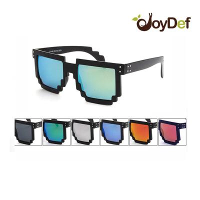 China Large Digital Pixelated Sunglasses 8 Bit Pixelated Sunglasses for sale