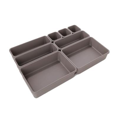 China Household Stocked Supplies Plastic Free Combination Separated Cosmetics Storage Box for sale