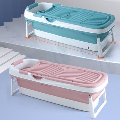 China 158CM Extra Large Viable Bathtub Folding Bathtub Portable Collapsible Sauna Inflatable Tub For Adults for sale