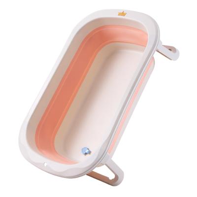 China Baby Bathing High Quality Collapsible Baby Bathtub Bath Support Folding Plastic Tub For Kids for sale