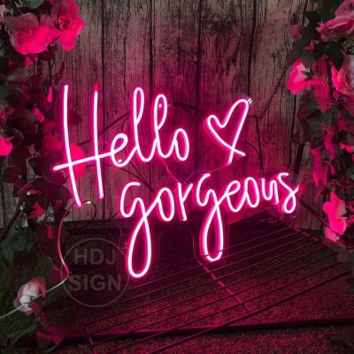 China Gorgeous Wall Art Neon Sign Wall Decor LANDSCAPE Custom Neon Sign Light Office Living Room Interior Design Hello for sale