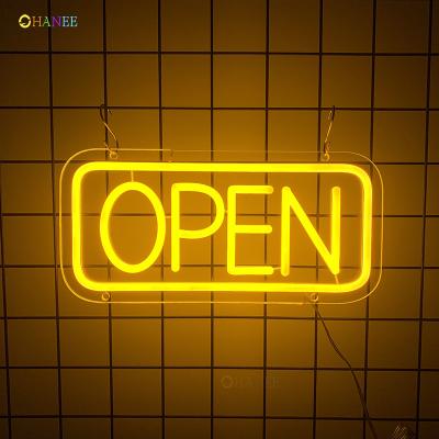 China Best Logo Beer Club Bar Shop Custom Made Wholesale Eco Friendly Flex Led Open Neon Sign for sale