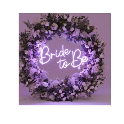 China Whole Eco-friendly Customs Lead Marked Neon Bride Flex Sign Wedding Party Decorative Gift To Be Neon Sign for sale