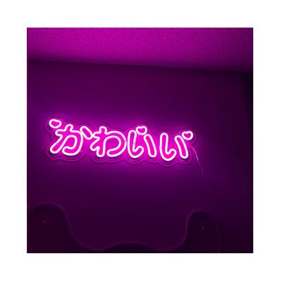 China Wholesale Eco-friendly Home Decor Bar Bedroom OHANEE Custom Acrylic Flex Led Japanese Neon Sign Wall Light for sale