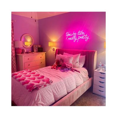 China LANDSCAPE hot selling NO MOQ custom decorative lighting letters acrylic led wedding you are like really pretty neon signs lights for sale