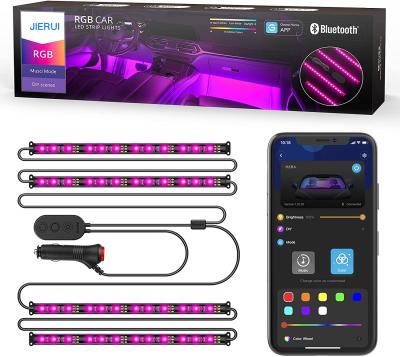 China Automotive Industry Car Under Light App Control 90cm+120cm Underglow IP68 RGB Car LED Strip Lights for sale