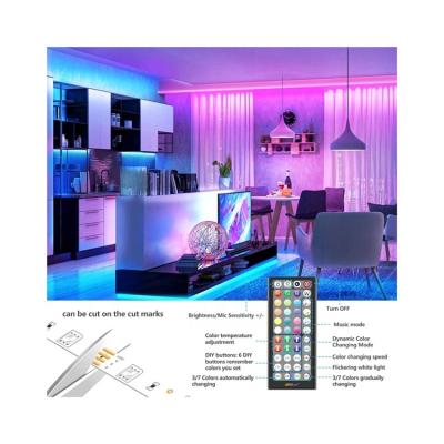 China Warehouse Ultra Long RGB 5050 Factory Direct Color Changing RGB Led Strip Lights for sale