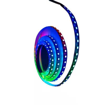 China Residential Waterproof WS2811 RGBIC Dreamcolor Accessible Chasing Music Sync Rainbow LED Strip Lights with Outdoor for sale