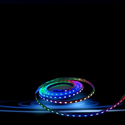 China residential ws2812 led strip lights smart wifi backlight app sk6812 multicolor accessible smd 5050 rgb ws2812b led strip lights for sale