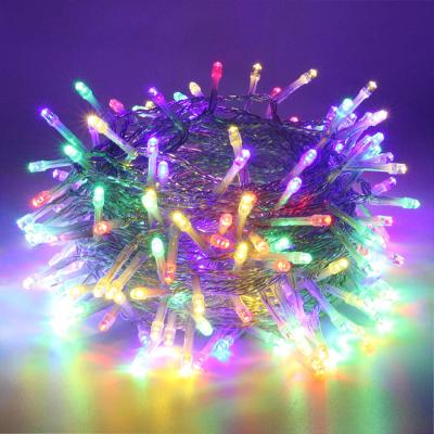 China Residential Christmas Mini Lights Decorative 200/300 LED Green Wire String Fairy Starry Light Plug In For Indoor Outdoor Christmas Tree Wedding for sale