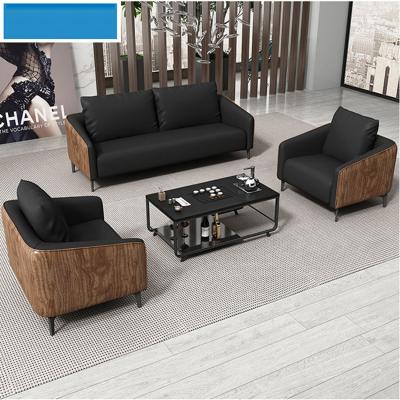 China Modern business office sofa business reception meeting guests sofa office coffee table sofa chair combination for sale