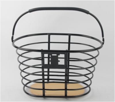 China Alloy Bicycle Front Basket Steel Alloy Front Basket For Bikes And E-bikes for sale