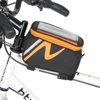 China Leisure 3L Polyester Bicycle Travel Tube Frame Top Bag For Mobile Phone Carrying for sale