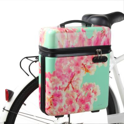 China 100% Waterproof ABS 24L Motorcycle Bicycle Pannier Travel Box Bag for sale