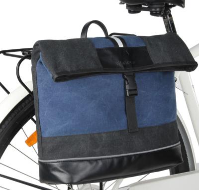 China Water Resistant 13 L Canvas Bicycle Rear Rack Pannier Rear Carrier Bag for sale