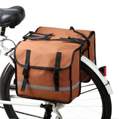 China 600D Polyester Latest Design Bike Bicycle Rear Seat Pannier Waterproof Double Bag for sale