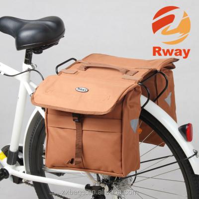 China 600D Polyester Brown Polyester Bicycle Bag for sale