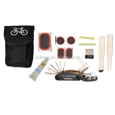 China MTB Multi-Cycle Tool Kit With Pocket Bicycle Repair Set With Carry Pocket for sale