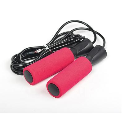 China Eco-friendly Material Workout Jump Rope Foam Handle PVC Jump Rope Adjustable Easy Customized Logo,OEM for sale