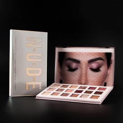 China Waterproof Makeup Matte Glitter Eyeshadow Palette Free Sample 18 Color Huda Hight Pigment Cosmetics Beauty Eyeshadow Private Label Makeup for sale