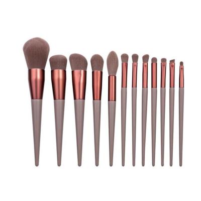 China Angular blush 2021 the most popular 13pcs a variety of color makeup brush private custom logo for sale