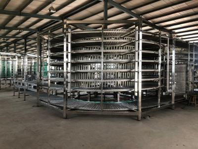 China                  IQF Spiral Conveyor Food Grade Spiral Cooling Conveyor IQF Spiral Freezer              for sale