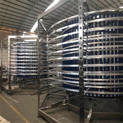 China Bread Spiral Conveyor Kühlturm System Gegenströmungsmethode zu verkaufen