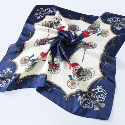 China High Quality 100 Polyester Silk Printed Handbag 1 Dollar Scarf For Hair for sale