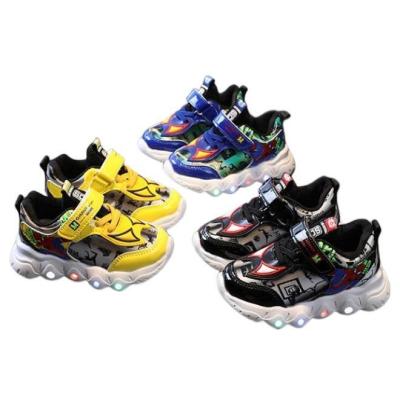 China 2022 New Children's Hot Kid's Style Shoes LED Light Skate Shoes Light Sports Sneakers Fashion Walking Casual Comfortable Simple Soft for sale