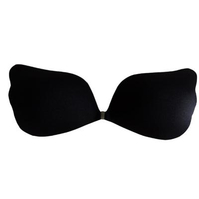 China Mei Xiao Ti Silicone Breast Swimming Seamless Bra Push Up Bra Silicone Fabric Wing Backless Seamless Sticky Invisible Strapless Bra for sale