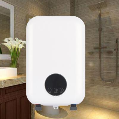 China Hotel Custom Logo Design Household Bathroom 3.5-8KW Shower Tankless Geyser Water Heater Custom Smart Instant Electric Water Heaters for sale