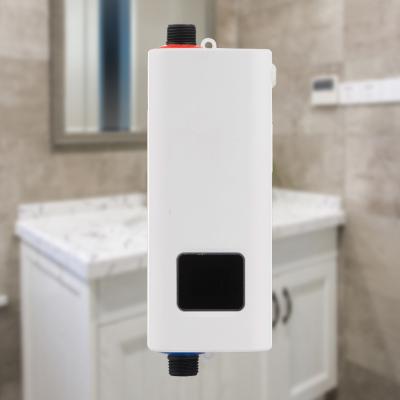 China Hotel Top Seller Products Custom Logo Plastic Body Wash Basin Tankless Instant Electric Geyser Hot Water Heater for hand washing for sale