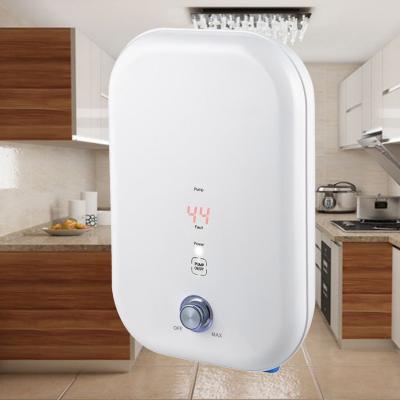 China Hotel High Quality Household Kitchen Wall Mounted Electric Water Heaters Geyser 3.5-5.5KW Smart Instant Tankless Hot Water Heater for sale