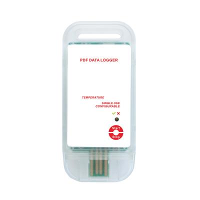 China YXUP-10 USB Single Use Disposable Temperature PDF Data Logger for sale