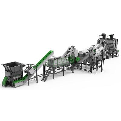 China PET Bottle Recycling PET Plastic Bottles Crushing Washing Drying Recycling Line For PET Label Disposal for sale