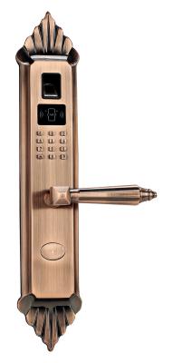 China Forged Brass Fingerprint Access Door Lock with Password and IC Card for sale